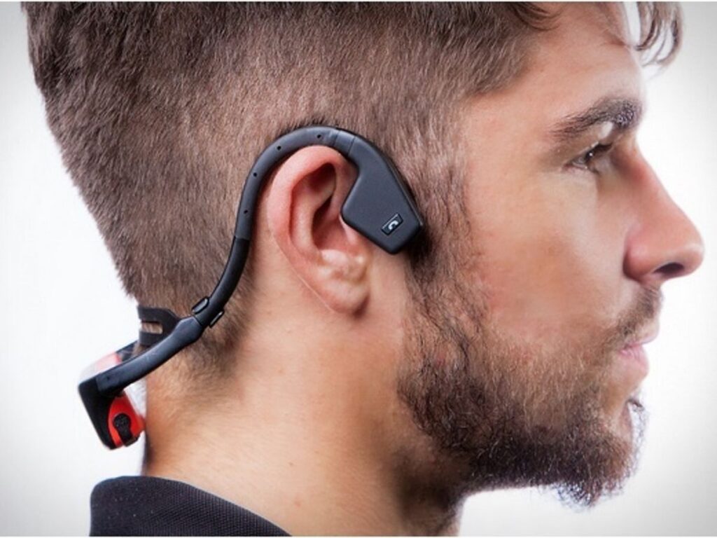 Bone conduction headphones used in Alter Ego