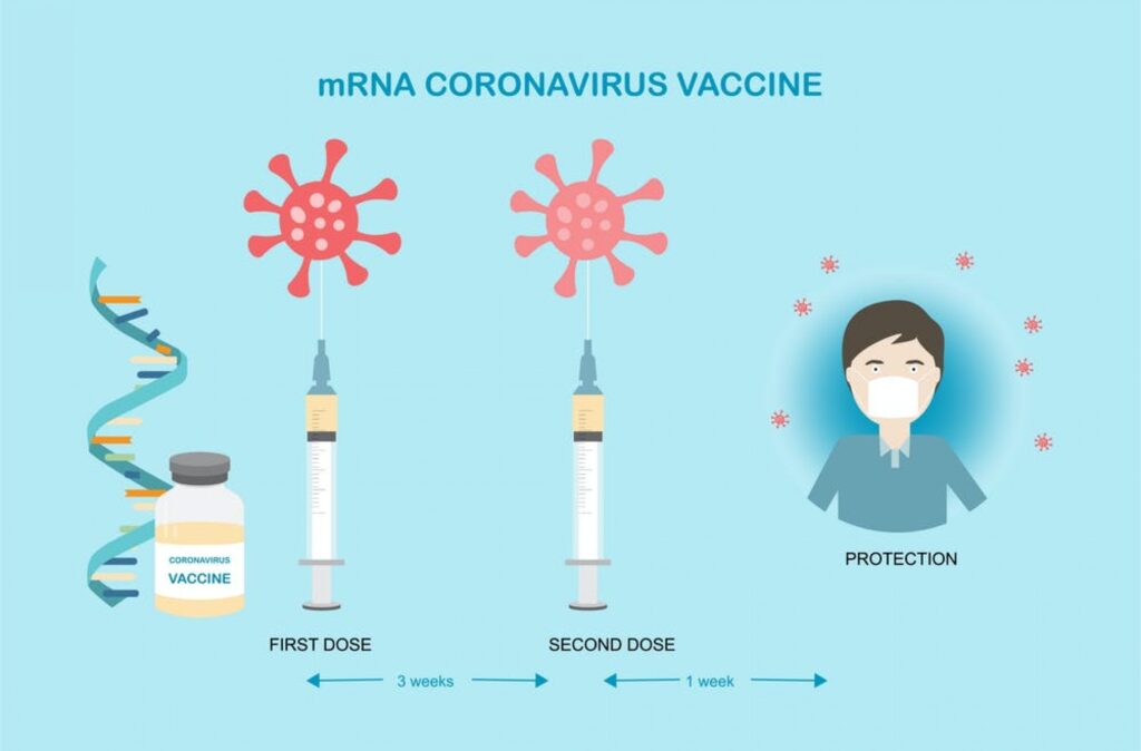 Two sorts of vaccines are to be administered in duration of two weeks 